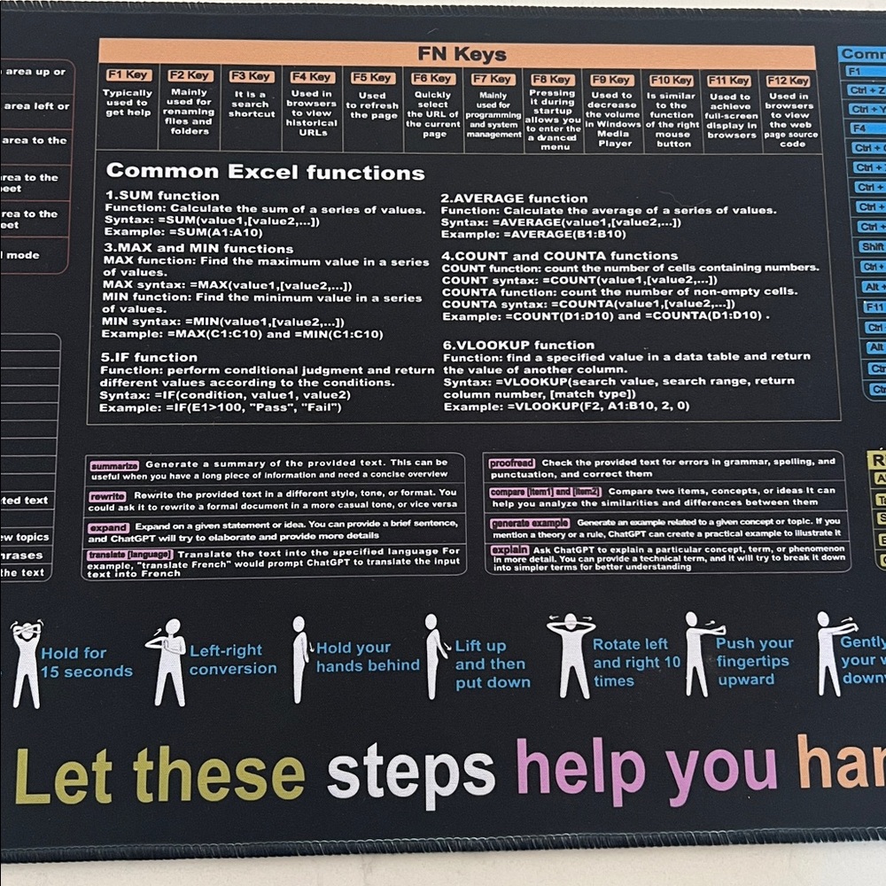 Excel Computer Guide XL Mousepad - Picture 3 of 4